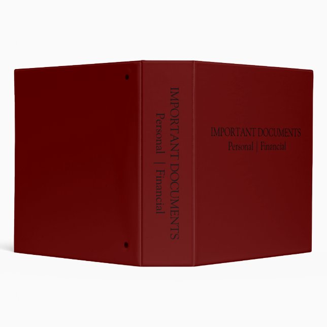 Important Document Binder Everything family needs (Background)