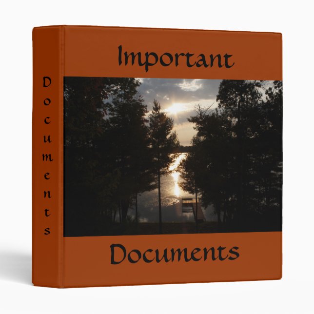 Important Documents Binder (Front/Spine)