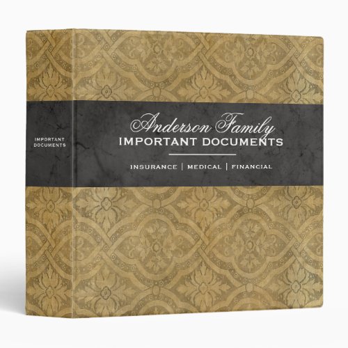 Important Family Documents Estate Planning Binder