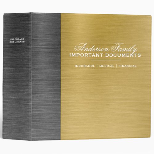 Important Family Documents Estate Planning Binder