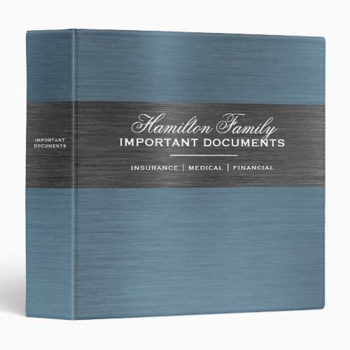 Important Family Documents Estate Planning Binder