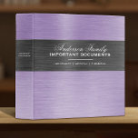 Important Family Documents Estate Planning Binder<br><div class="desc">A classy purple estate planning binder to store your important family documents. Designed for you by Blackberry Boulevard.</div>
