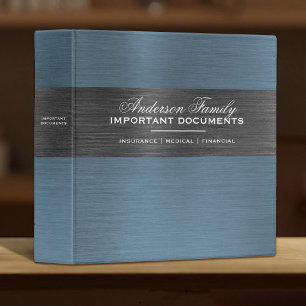 Important Family Documents Estate Planning Binder