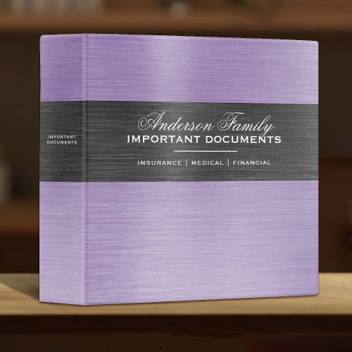 Important Family Documents Estate Planning Binder