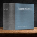Important Family Documents Estate Planning Binder<br><div class="desc">A classy navy blue and grey estate planning binder to store your important family documents. Designed for you by Blackberry Boulevard.</div>