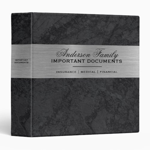 Important Family Documents Estate Planning Binder