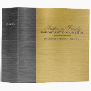 Important Family Documents Estate Planning Binder
