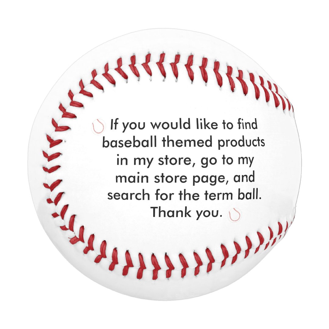 Important Message Baseballs | Zazzle