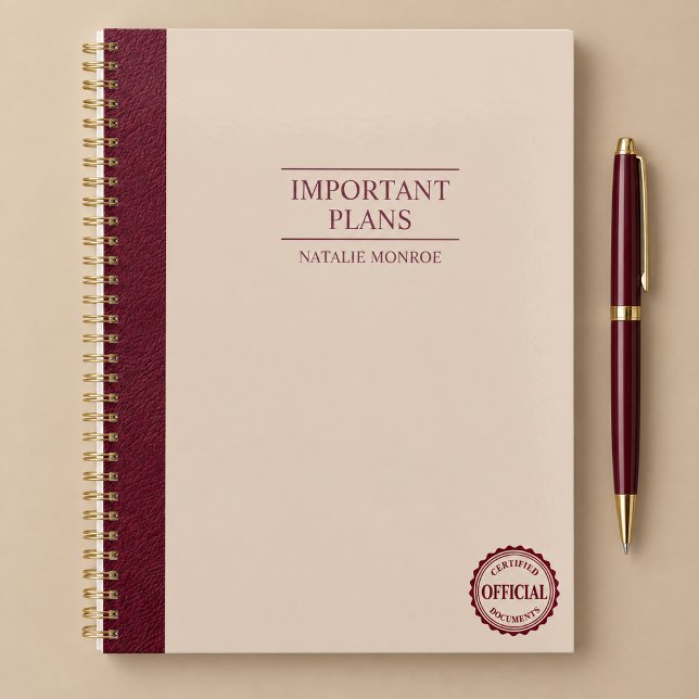 Important Plans Personalized Planner (Creator Uploaded)