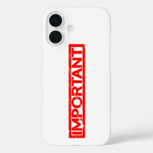 Important Stamp iPhone 16 Case