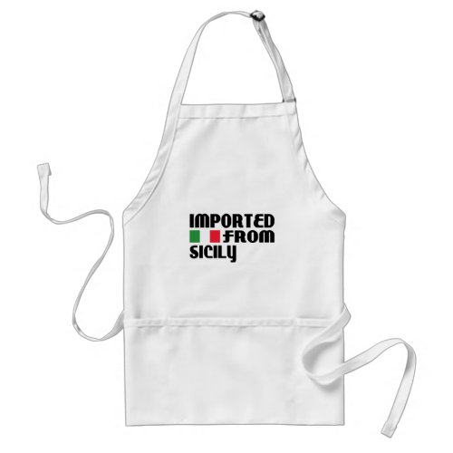 Imported from Sicily Adult Apron