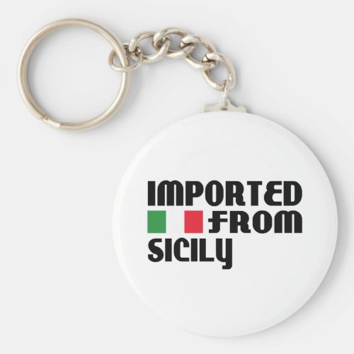 Imported from Sicily Keychain