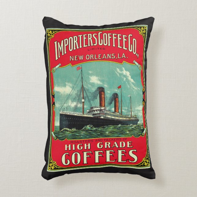 Importers Coffee Decorative Pillow (Front(Vertical))