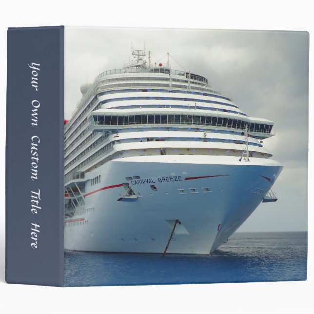 Imposing Bow Custom 3 Ring Binder (Front/Spine)