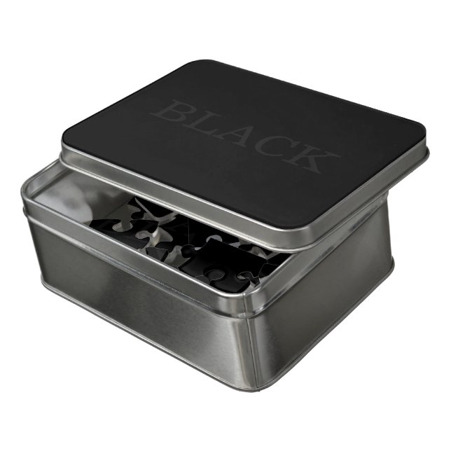 impossible black jigsaw puzzle (Lid Open)
