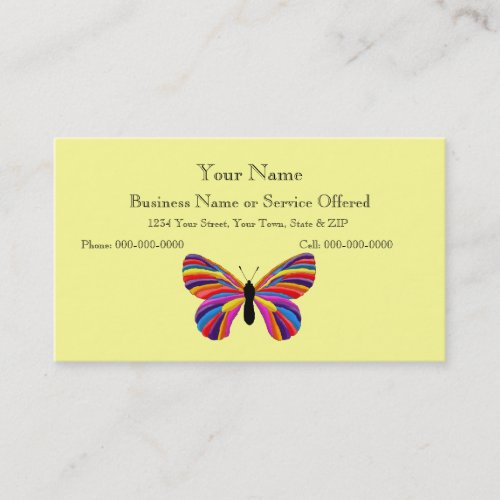 Impossible Butterfly Business Card Templates