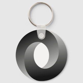 Impossible Circle Optical Illusion Keychain