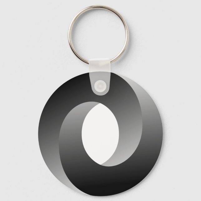 Impossible Circle Optical Illusion Keychain (Front)