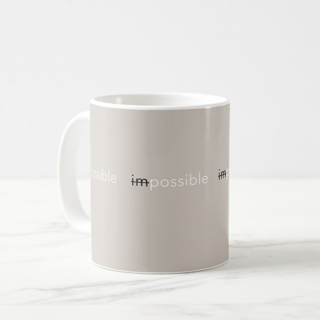 impossible coffee mug (Front Left)