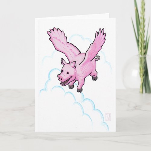 Impossible Flying Pig Card
