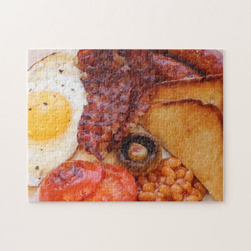 Impossible full English breakfast jigsaw puzzle