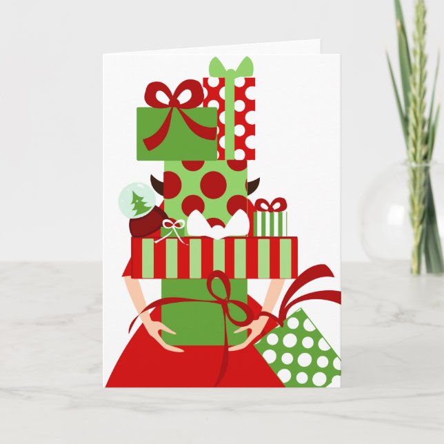 Impossible Gift Stack Holiday Card (Front)