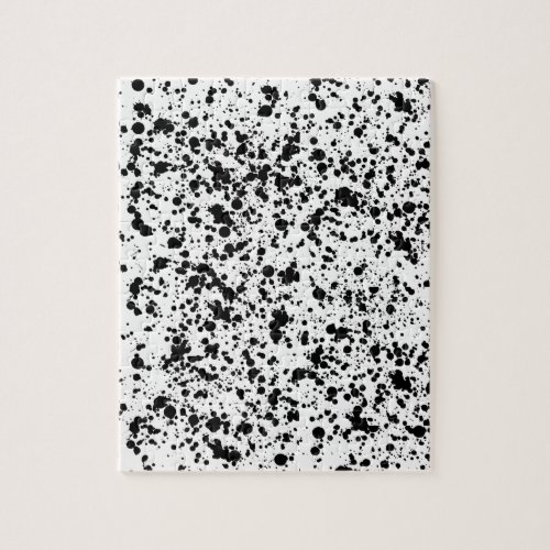 Impossible ink splatter stain jigsaw puzzle