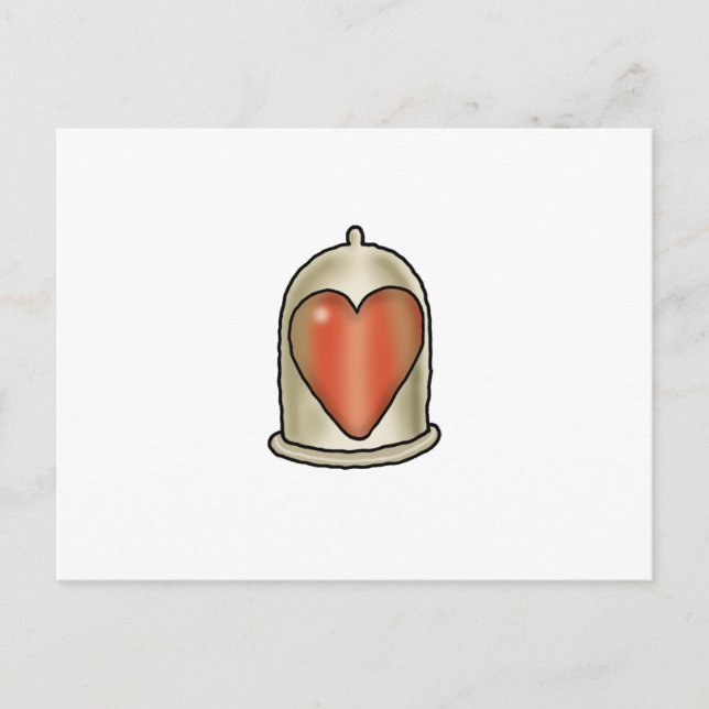 Impossible Love - Love Condom Postcard (Front)