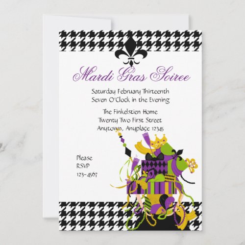 Impossible Mardi Gras Stack Invitation