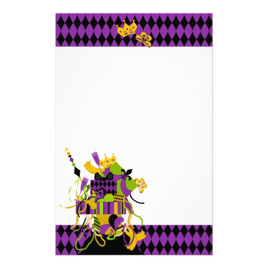 Impossible Mardi Gras Stack Stationery Zazzle