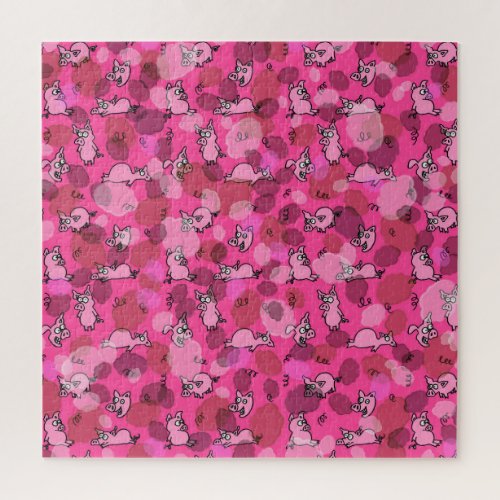 Impossible Pink Pig Jigsaw Puzzle