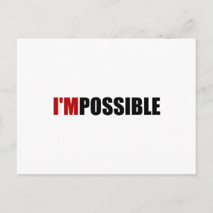 Impossible Possible Motivation Postcard