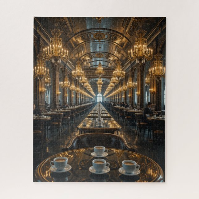 impossible puzzle -  Café Endless Reflections (Vertical)