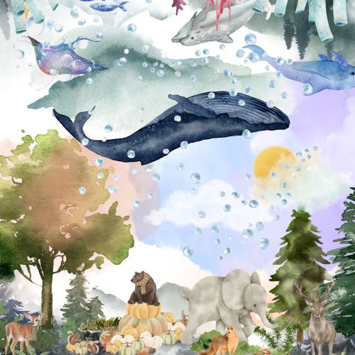 Impossible Puzzle Watercolor Animal World