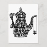 Impossible things postcard