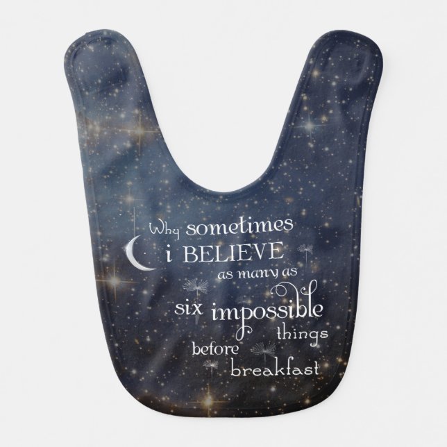 Impossible Things Stars Baby Bib (Front)