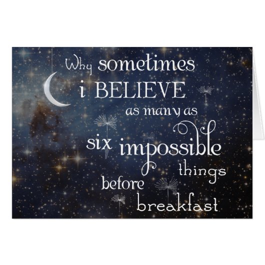 Impossible Things Stars Card (Front Horizontal)