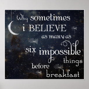 Impossible Things Stars Poster or Print