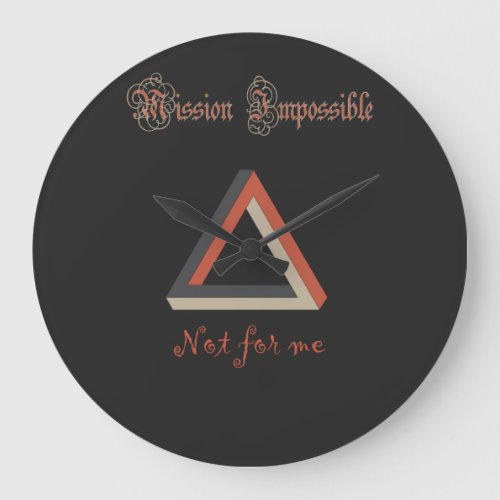 Impossible Triangle Large Clock