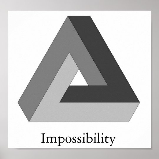 Impossible Triangle Poster | Zazzle.com