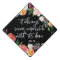 Impossible until it's done | Floral Graduation Cap