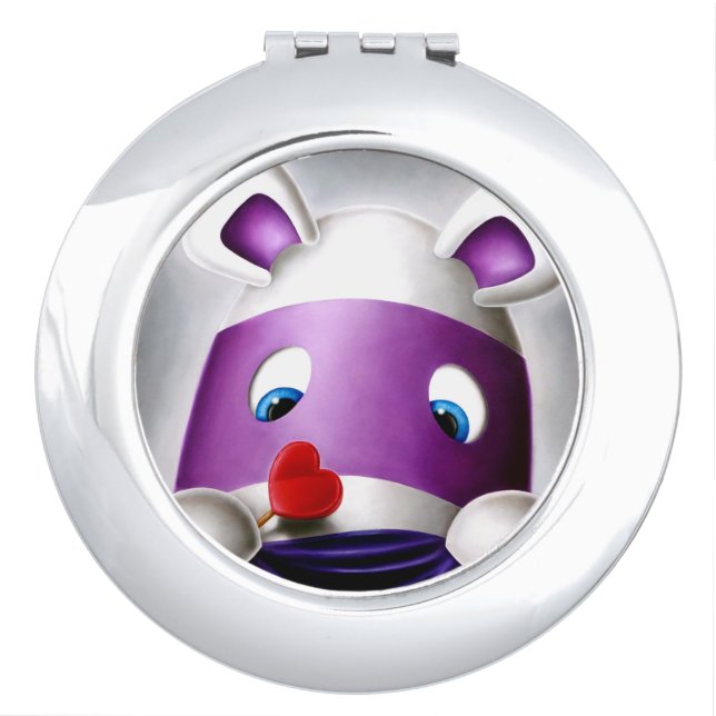 Impossimal© - 'I Love You Too!' Compact Mirror (Front)