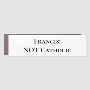 Impostor Pope Car Magnet