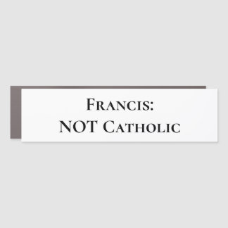 Impostor Pope Car Magnet