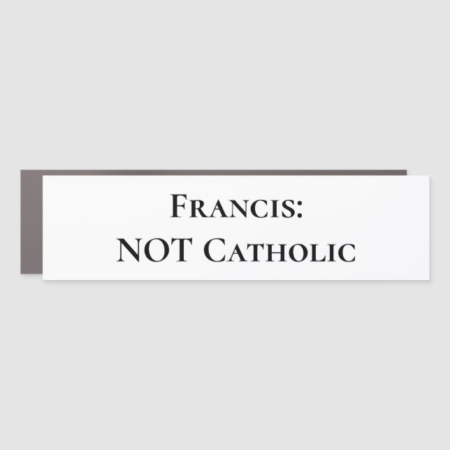 Impostor Pope Car Magnet (Front)