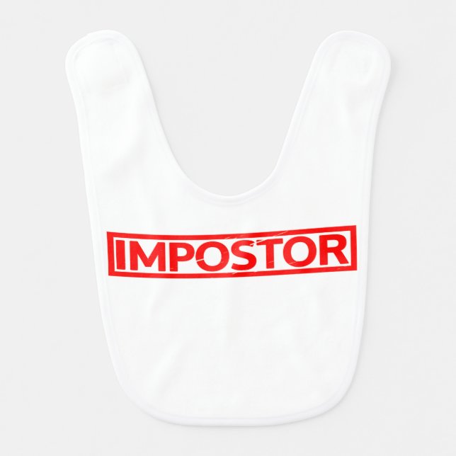 Impostor Stamp Baby Bib (Front)