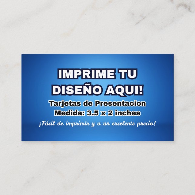 Impresio para Tarjetas de Presentacion Imprime Business Card (Front)