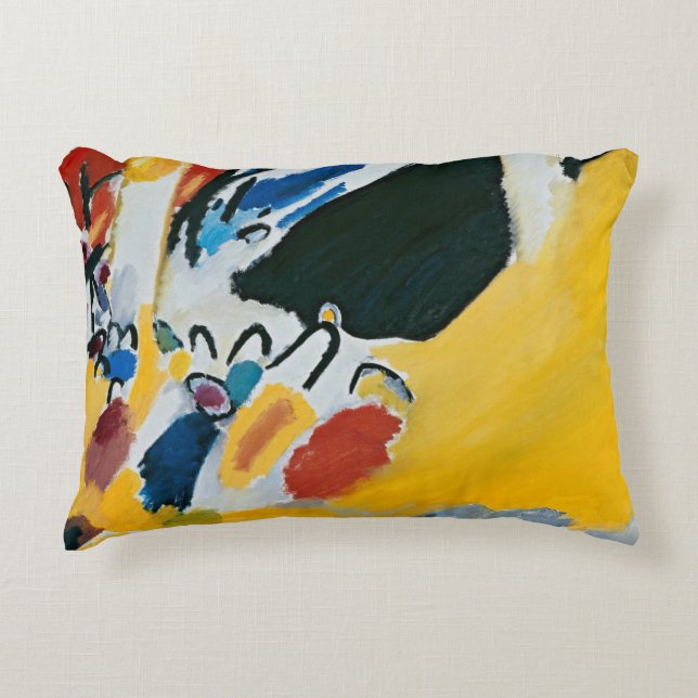 Impression III (Concert) by Wassily Kandinsky Decorative Pillow (Front)