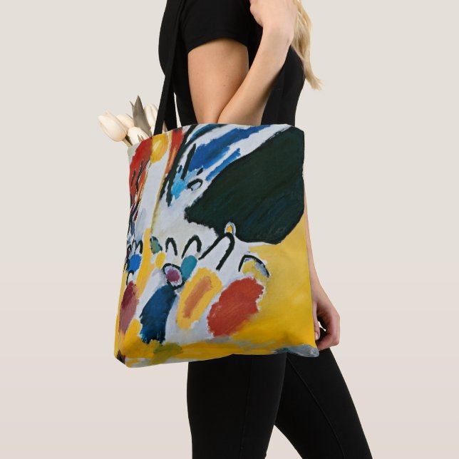 Impression III (Concert) by Wassily Kandinsky Tote Bag (Close Up)