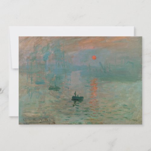Impression Soleil Levant by Claude Monet 1872